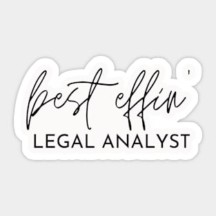 Legal Analyst Gift Idea For Him Or Her, Thank You Present Sticker